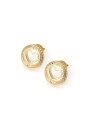 Guess ROLLING HEARTS kolczyki złote monety z sercem JUBE03341JWYG