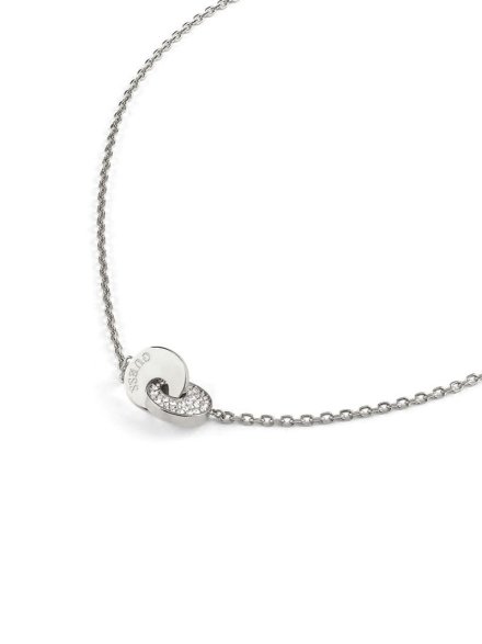 Guess BLOOMING SUMMER srebrny naszyjnik zawieszka z kryształami JUBN05219JW-RH