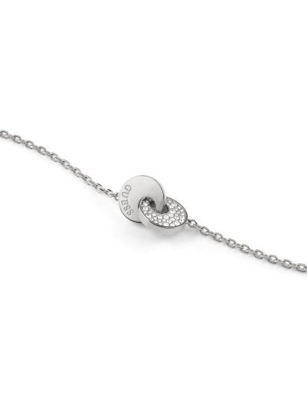 Guess BLOOMING SUMMER srebrny naszyjnik zawieszka z kryształami JUBN05219JW-RH