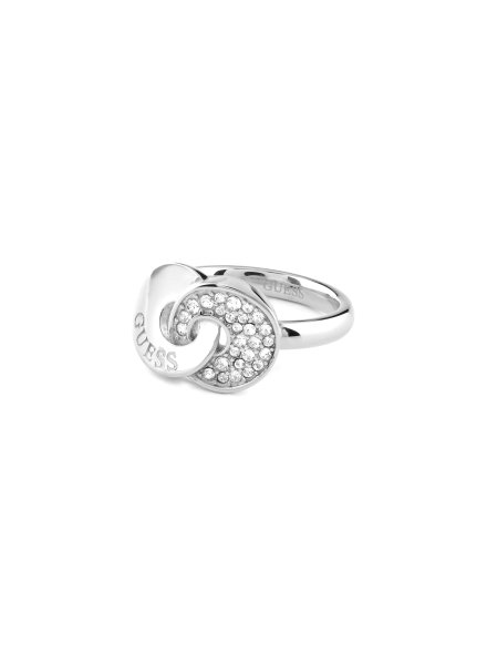 Guess BLOOMING SUMMER srebrny pierścionek z kryształkami r.14 JUBR05222JW-RH