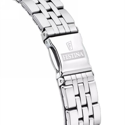Festina Mademoiselle zegarek damski srebrny różowa tarcza 16867/6
