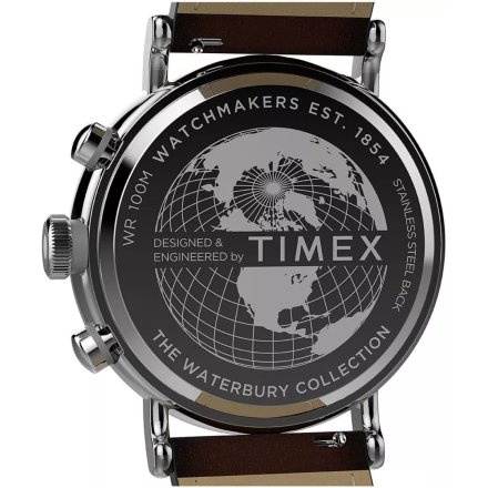 Timex Waterbury TW2W47300 Zegarek męski na pasku z chronografem