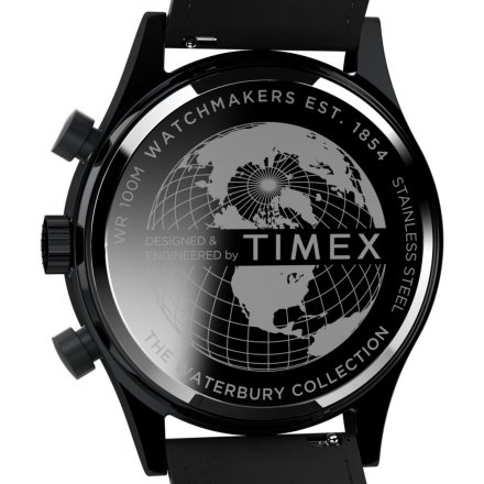 Timex Waterbury TW2W48000 Zegarek męski czarny z chronografem