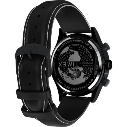 Timex Waterbury TW2W48000 Zegarek męski czarny z chronografem