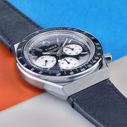 Timex Q Diver Chronograph TW2W51700 zegarek męski granatowy chronograf