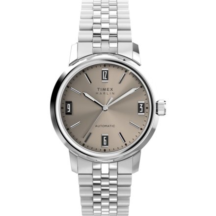 Timex Marlin TW2W59200 zegarek męski automatyczny srebrny z bransoletą