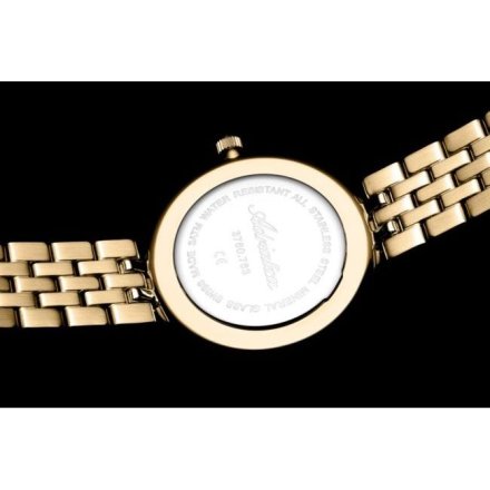 Złoty zegarek damski Adriatica A3760.118FQ perłowa tarcza SWISS MADE