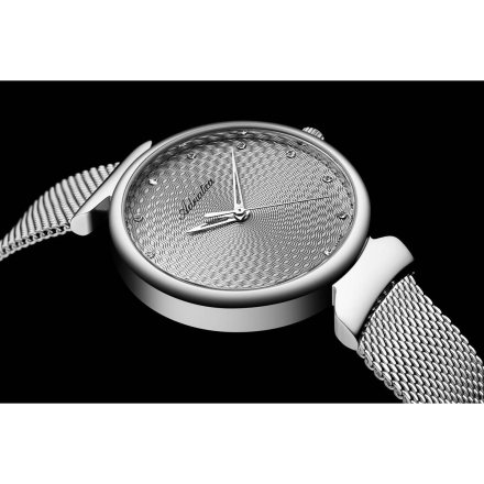 Zegarek damski Adriatica A3748.5147Q Swiss Made srebrny siatka mesh
