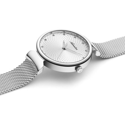 Zegarek damski AdriaticaA3748.5143Q Swiss Made srebrny siatka mesh