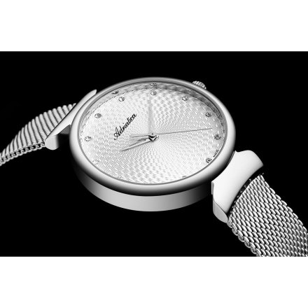 Zegarek damski AdriaticaA3748.5143Q Swiss Made srebrny siatka mesh