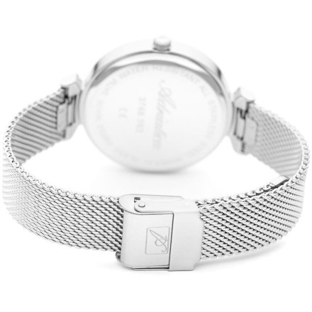 Zegarek damski AdriaticaA3748.5143Q Swiss Made srebrny siatka mesh