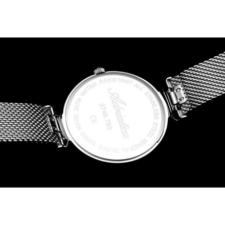 Zegarek damski AdriaticaA3748.5143Q Swiss Made srebrny siatka mesh