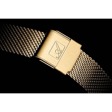 Zegarek damski Adriatica A3748.1147Q Swiss Made złoty siatka mesh