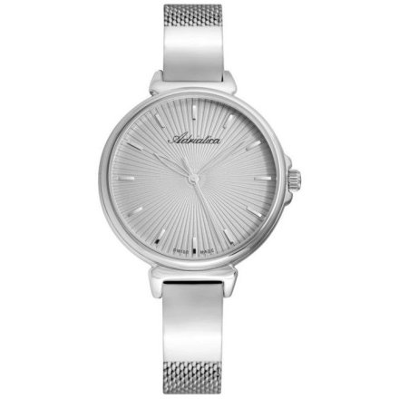 Zegarek damski Adriatica A3744.5117Q Swiss Made srebrna bransoletka