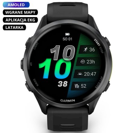 Garmin Forerunner 970 Carbon Grey tytanowy smartwatch GPS EKG 010-02969-10