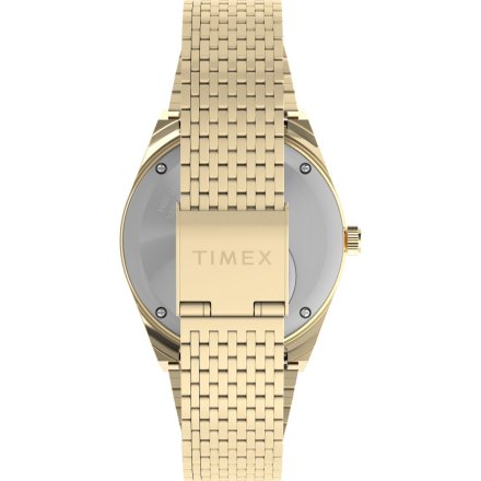 Timex Q Falcon Eye TW2W62500 zegarek męski złoty retro z datownikiem