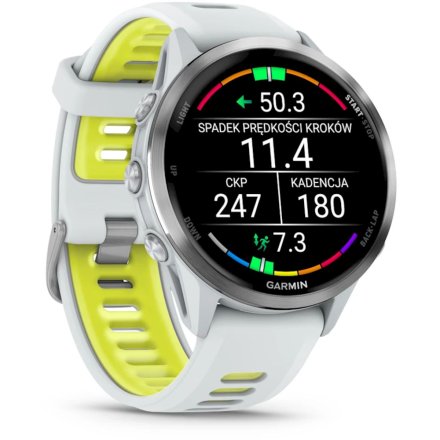Garmin Forerunner 970 Biały tytanowy smartwatch GPS EKG 010-02969-11