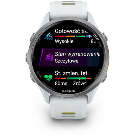 Garmin Forerunner 970 Biały tytanowy smartwatch GPS EKG 010-02969-11