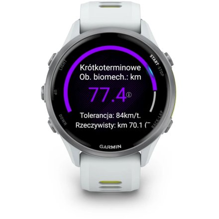 Garmin Forerunner 970 Biały tytanowy smartwatch GPS EKG 010-02969-11