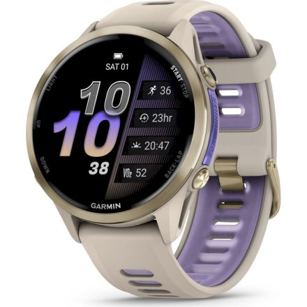 Garmin Forerunner 970 Soft Gold tytanowy smartwatch GPS EKG 010-02969-12