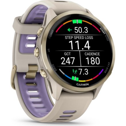 Garmin Forerunner 970 Soft Gold tytanowy smartwatch GPS EKG 010-02969-12