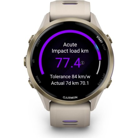 Garmin Forerunner 970 Soft Gold tytanowy smartwatch GPS EKG 010-02969-12