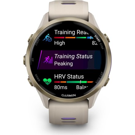 Garmin Forerunner 970 Soft Gold tytanowy smartwatch GPS EKG 010-02969-12