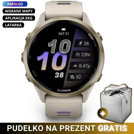 Garmin Forerunner 970 Soft Gold tytanowy smartwatch GPS EKG 010-02969-12 + GRATIS PUDEŁKO!