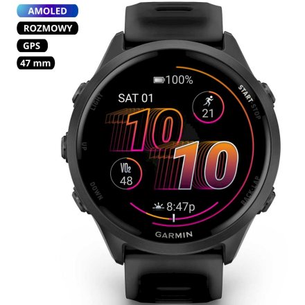 Garmin Forerunner 570 47mm Slate Grey czarny smartwatch GPS 010-02971-00