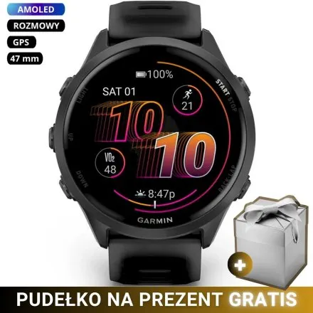 Garmin Forerunner 570 47mm Slate Grey czarny smartwatch GPS 010-02971-00 + GRATIS PUDEŁKO!
