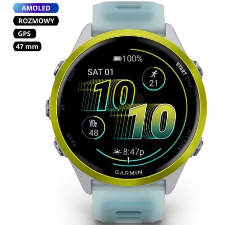 Garmin Forerunner 570 47mm Amp Yellow niebieski smartwatch GPS 010-02971-01
