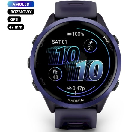 Garmin Forerunner 570 47mm Indygo fioletowy smartwatch GPS 010-02971-02