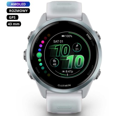 Garmin Forerunner 570 43mm Cold Blue biały smartwatch 010-02970-01