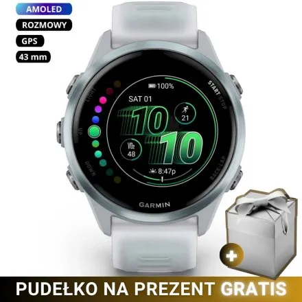 Garmin Forerunner 570 42mm Cold Blue biały smartwatch 010-02970-01+ GRATIS PUDEŁKO!