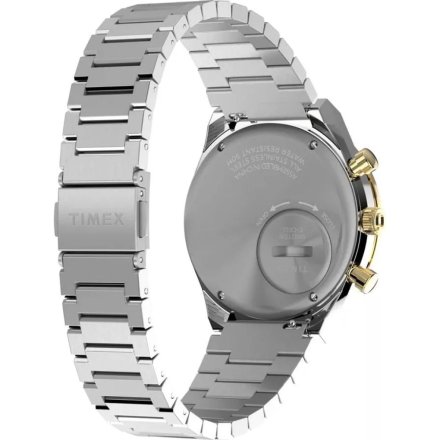 Timex Q Chronograph TW2W64200 zegarek męski czarna tarcza i chronograf