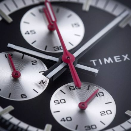 Timex Legacy TW2W64500 Zegarek męski srebrny z czarną tarczą