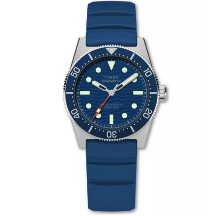 Timex Deepwater TW2W74600 Zegarek męski klasyczny na granatowym pasku