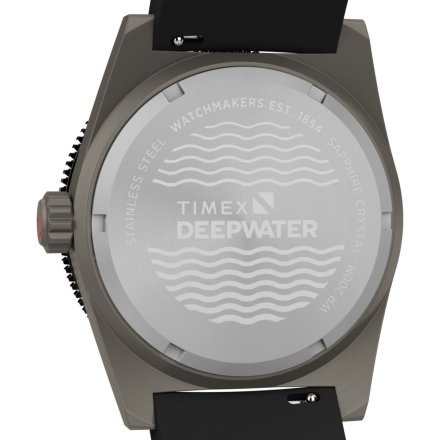 Timex Deepwater TW2W74700 Zegarek męski klasyczny na czarnym pasku