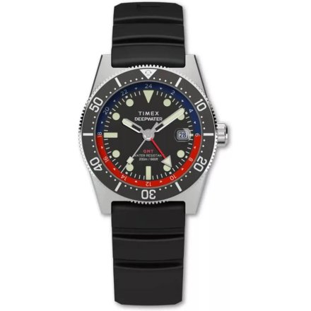 Timex Deepwater TW2W75000 Zegarek męski sportowy na czarnym pasku