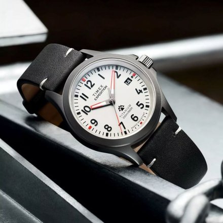 Timex Expedition TW2W78200 zegarek męski tytanowy z jasną tarczą