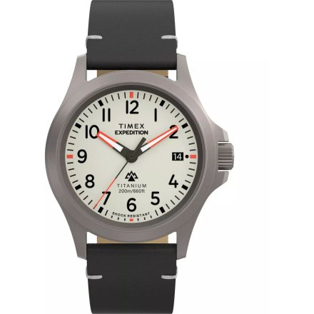 Timex Expedition TW2W78200 zegarek męski tytanowy z jasną tarczą