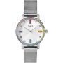 Timex Transcend TW2W79000 srebrny zegarek damski z kolorowymi indeksami