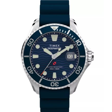 Timex Deepwater TW2W81500 Zegarek męski na granatowym pasku do pływania