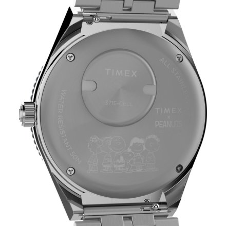 Timex X Peanuts GMT TW2W83300 zegarek męski srebrny motyw bajki Peanuts
