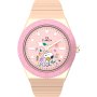 Timex Q Peanuts TW2W83800 różowozłoty zegarek damski z rozciąganą bransoletką