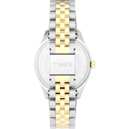 Timex Legacy TW2W87400 złoto-srebrny zegarek damski z zieloną tarczą