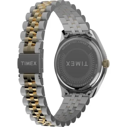 Timex Legacy TW2W87400 złoto-srebrny zegarek damski z zieloną tarczą