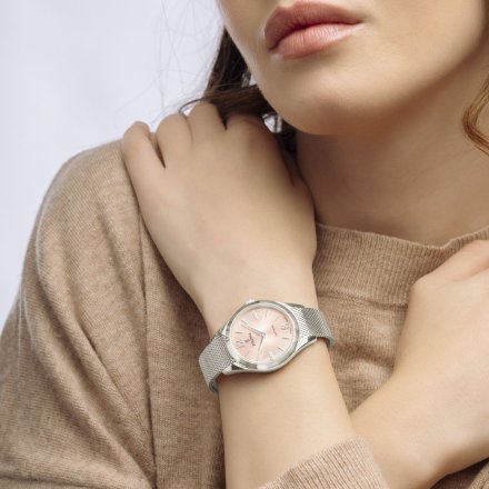 Festina SWISS MADE 20076/2 zegarek damski srebrny z różową tarczą
