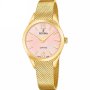 Festina SWISS MADE 20077/2 zegarek damski złoty z różową tarczą