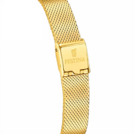 Festina SWISS MADE 20077/2 zegarek damski złoty z różową tarczą